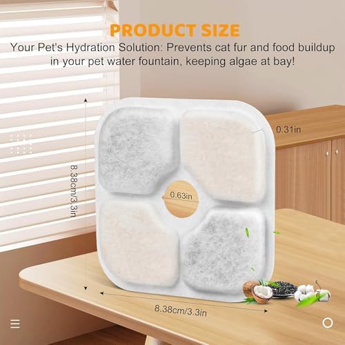 20 Pack Pet Fountain Filters for Catit PIXI Cat Drinking Fountain - Image 3