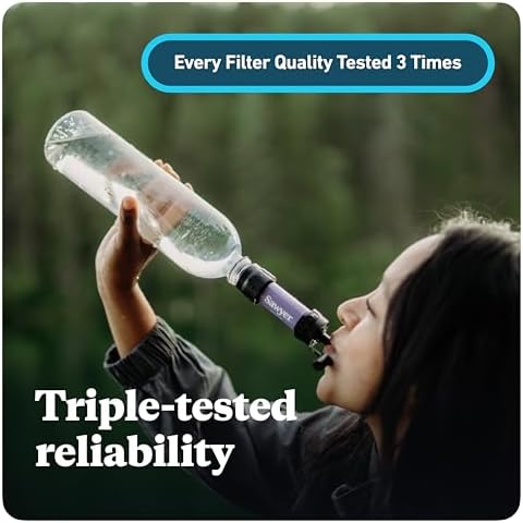 Sawyer Products SP120 Mini Water Filtration System, Filter and Cleaning Plunger only, Single, Red - Image 3