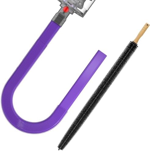 Sealegend Dryer Vent Cleaner Kit for Dyson Dryer Lint Vacuum Attachment | Purple Dryer Lint Trap Clean Hose Compatible with Dyson V7 V8 V10 V11 V12 V15 etc Cordless Vacuum Cleaner Lint Remove Brush by Sealegend