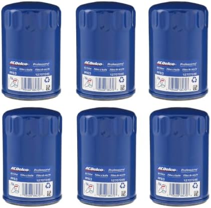 ACDelco PF63 Oil Filter GM Original Equipment (6 Pack) by ACDelco