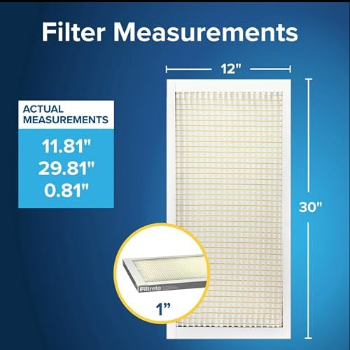 Filtrete 12x30x1 Air Filter, MERV 5, MPR 300, 6 HVAC Filters - Image 2
