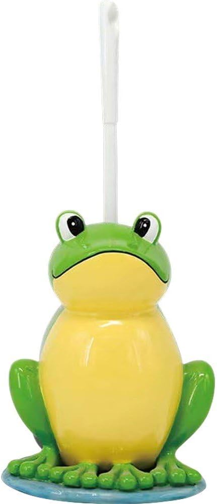 Toilet Brushes & Holders Novelty Toilet Brush Holder Cartoon Frog Cow Monkey Resin Toilet Scrubber Set Toilet Brush Cleaning Tool