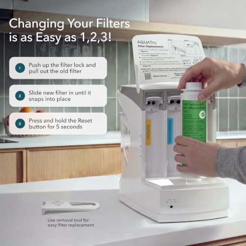 AquaTru VOC Replacement Filter with pH+ Mineral Boost for AquaTru Carafe - Image 3