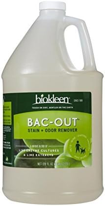 Biokleen Bac-Out Enzyme Cleaner and Stain & Odor Remover for Pet Stains, Laundry, Diapers, Wine, Carpets, & More, Eco-Friendly, Non-Toxic, Lime Scent, 128 Ounces
