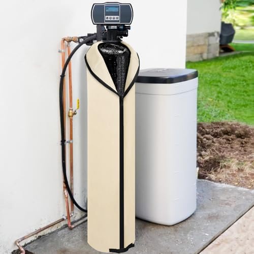 Bitubi Water Softener Neoprene Sweat Jacket, Outdoor Water Softener and Filter Tank Cover to Prevent Sweating, Water Softener Insulated Cover (12x52, Beige) - Image 6