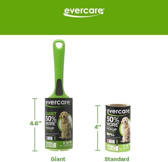 Evercare Lint Roller Pet Hair Remover Giant 60 Layers Per Roll, Green - Image 8