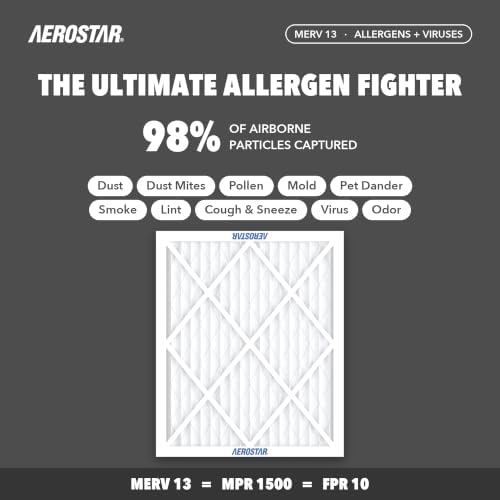 Aerostar Air Filter 24x30x1 MERV 13 AC Filter, HVAC, Furnace Filter, 4 Pack - Image 3