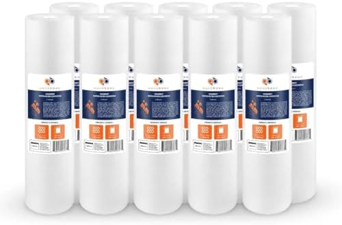 Aquaboon 1 Micron 20 x 4.5 Sediment Water Filter Replacement 10-Pack by Aquaboon