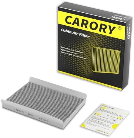 CARORY Cabin Air Filter w/Activated Carbon for Hyundai Elantra 07-16 (Except Touring), Kia Forte 14-18, Hyundai Accent 08-11, Elantra GT 13-17, Kia Forte5 14-18, Forte Koup 14-17, Rondo 14-17, CF728 by Carory
