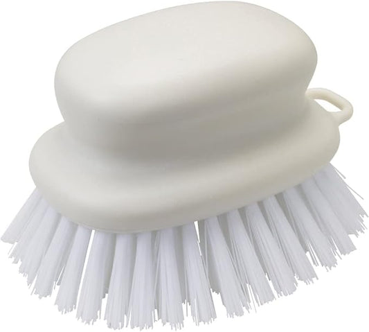Marna W601W Bath Brush (Hanging/Small/White) Bath Cleaning Brush (for Floor/Bathtub Cleaning) Live Clean