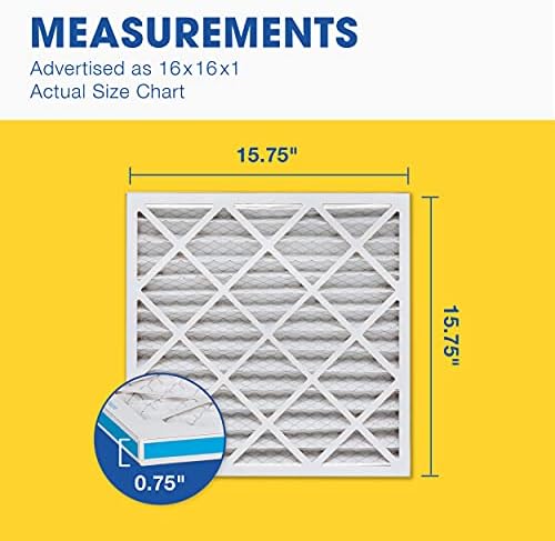 Aerostar Air Filter 16x16x1 MERV 11 AC Filter, HVAC, Furnace Filter, 6 Pack - Image 5