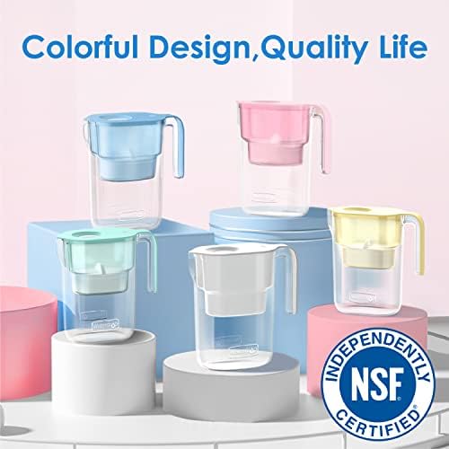 Waterdrop PT-05P Water Filter Pitcher, 7-Cup Capacity, NSF Certified, Pink - Image 2