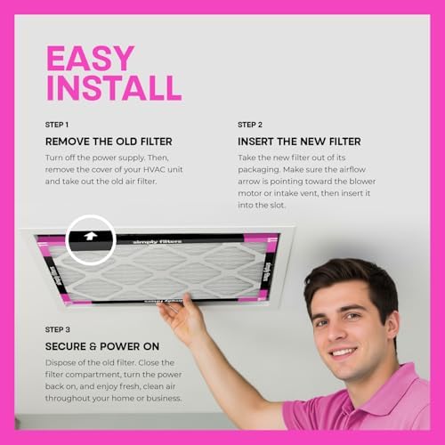 Simply 20x23x1 Air Filter, Merv 11, 6 Pack, Furnace Air Filter for HVAC (Actual Size: 19.56"x22.56"x0.75") DUST, Pet & Allergy Control - Image 7