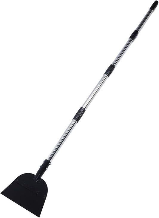 Snow Shovel,Ice Scraper Tool for Driveway,Cleaning Weed Removal Tool Floor Scraper Long Handle Flat Shovel Snow Ice Chopper Ice Removal Tool for Walkway Driveway Road Clean