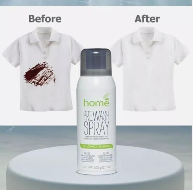 Ultimate Tough Stain Remover for Favorite Color-Fast & White Shirts/Clothes by Prewash Spray,No Scrub/Soak,Fast Getting Rid of Grease/Ink/Food/More,12.3 Oz (Pack of 2),FINAL SALE w/o RETURN