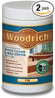 Wood Cleaner & Wood Stripper for Wood Decks, Wood Fences, Wood Siding, and Log Cabins - EFC38 - Woodrich Brand - Covers up to 750 Square Feet