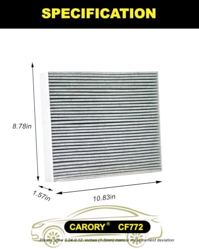 CARORY Cabin Air Filter w/Activated Carbon for Ford Bronco Sport 2021?€?2024, Escape 2020?€?2025, Explorer 2020?€?2025, Mustang Mach-E 2021?€?2024, Lincoln Aviator 2020?€?2025, Corsair 2020?€?2025 and More, CF772 - Image 2