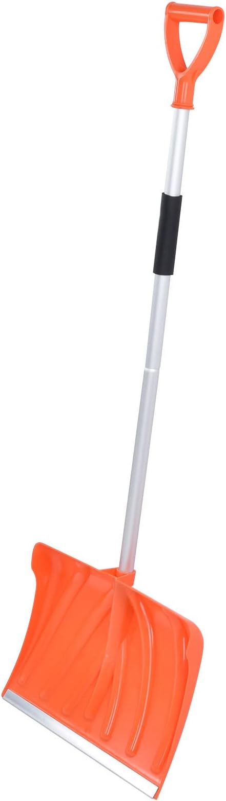 Snow Shovel Large Capacity D Shaped Handle Aluminum Alloy Plastic Detachable Assemblable Shovelling Tool for Cleaning Snow and Other Materials