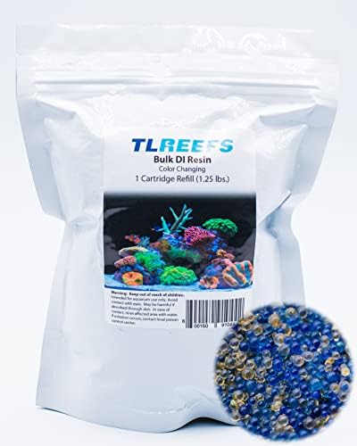 TL Reefs Mixed Bed DI Resin Refill, Color Changing, RODI, 1.25 lb by TLReefs