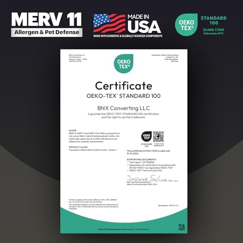 BNX TruFilter 16x25x4 (15.5’’ x 24.5’’ x 3.63‘’ Slim Fit) MERV 11 Air Filter 2-Pack - MADE IN USA - Air Conditioner Furnace Filters HVAC AC Furnace Filters for Allergy Dust, Pet, Mold, MPR 1200 FPR 7 - Image 6