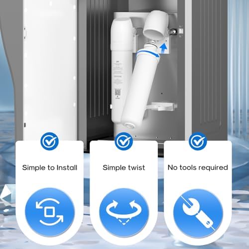 ICEPURE PP and CTO 2-stage Filters Replacement for ICEPURE 6-in-1 Bottleless Water Cooler Ice Maker with 2-Stage Filtration, WiFi, Bullet and Crushed Ice, YD-ZB007, 6 Months - Image 7