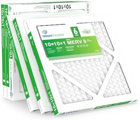 TRIGHTFILTERS 10x10x1 Air Filter 6 Pack, MERV 8 Filter Replacement - Image 2