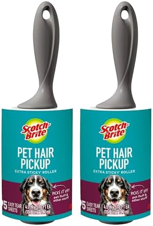 Scotch-Brite Lint Roller, 95 Sheets | Extra Sticky | Pet Hair | Pack of 2 by Unknown