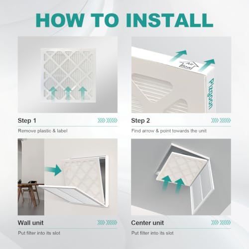 10x10x1 Air Filter 4 Pack MERV 8 Upgraded Version-More Folds - Image 6