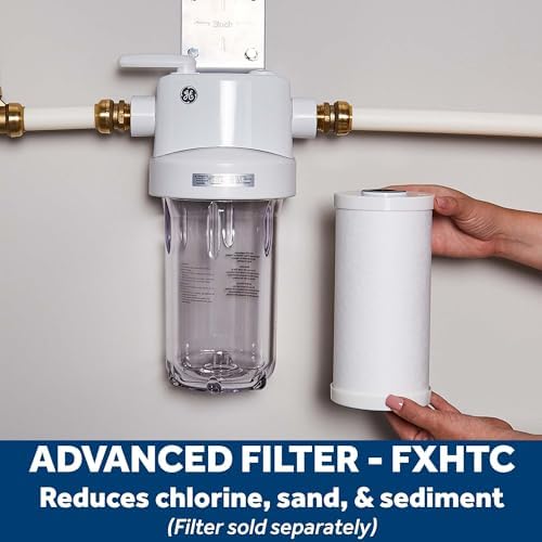 GE Whole House Water Filtration System, Reduces Sediment, Rust & More, Install Kit & Accessories Included, Filter Not Included, Replace Filters (FXHTC, FXHSC) Every 3 Months, GXWH40L (Pack of 2) - Image 2