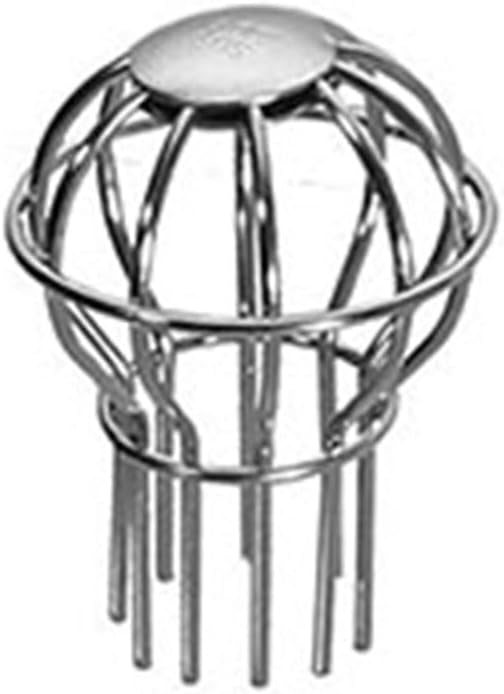 1PCS 304 Stainless Steel Gutter Guard, Outdoor Roof Anti-Blocking Line Cap Round Floor Net Cover Drainage Floor Line Leak Gutter Cleaning Tool, Mesh Guard Flexible Leaf Catcher(50MM)
