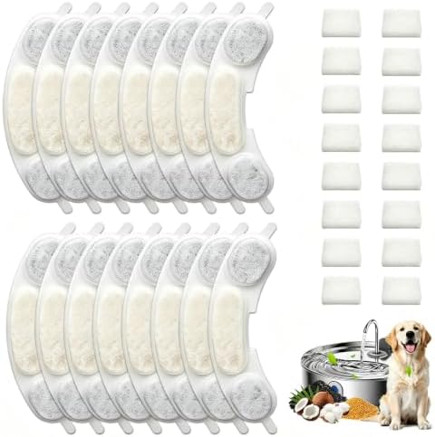 16 Sets Pet Dog Replacement Filters Compatible with Smartoo by HAVANSIDY