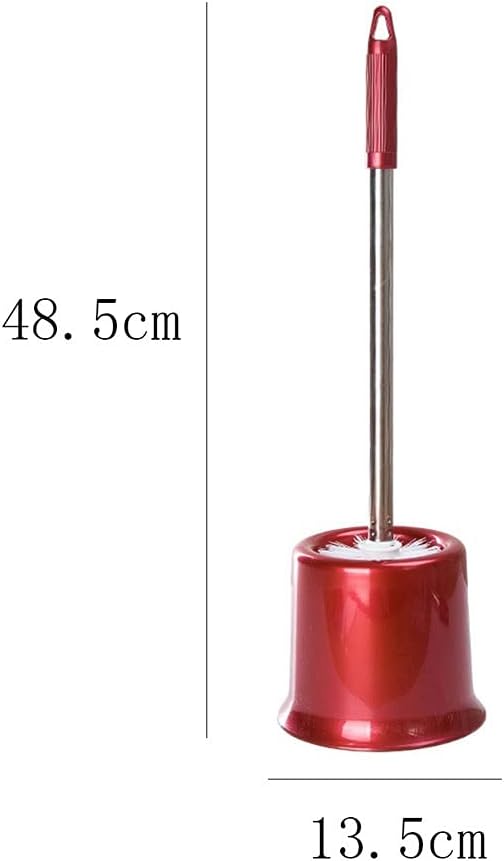 Toilet Brush Cleaner Creative Toilet Brush Holder,Bathroom Cleaning Tool Holder with Holder Base,Home Toilet Brush Bath Stainless Steel Handle (Color : Yellow, Size : C) (Yellow C)