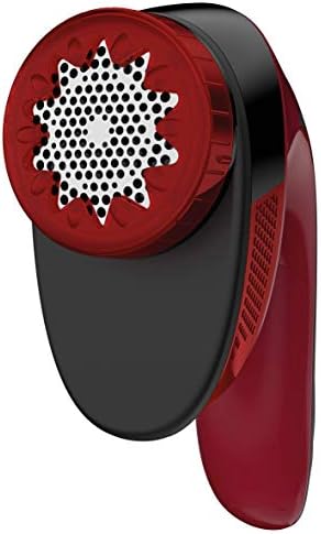 Rowenta Portable Lint Remover and Fabric Shaver with Adjustable Shave Height, Fabric Defuzzer, Red by Rowenta