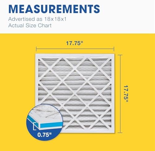 Aerostar Air Filter 18x18x1 MERV 13 AC Filter, HVAC, Furnace Filter, 4 Pack - Image 5