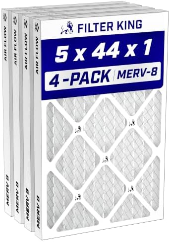 Filter King 5x44x1 Air Filter MERV 8, AC Furnace Filters (4-Pack) by FilterKing