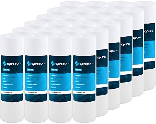 SpiroPure 5 Micron Sediment Filter 10x2.5 SDC-25-1005 P5 155014-43, 24 Pack by SpiroPure