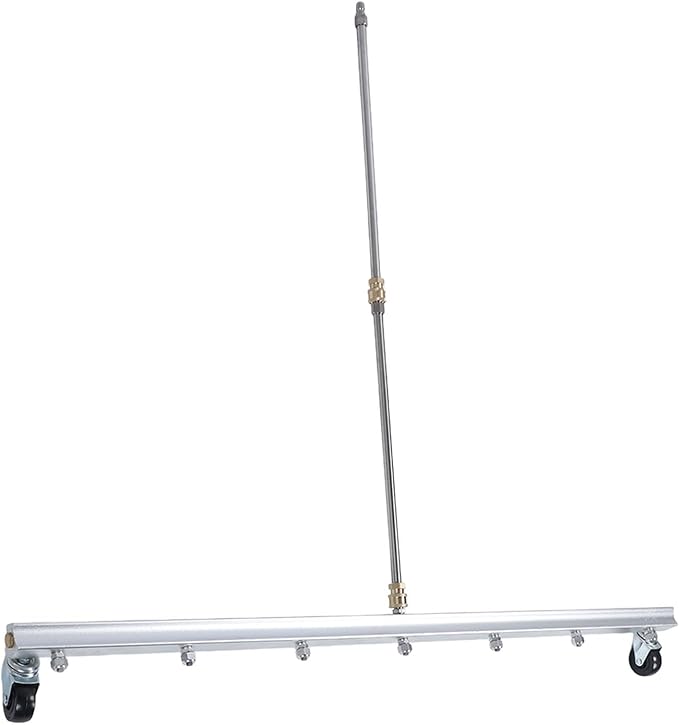 39.37inch Pressure Washer Cleaner, Power Pressure Washer Attachment, Stainless Steel Water Broom with 1/4inch Quick Connector, Surface Cleaner for Household and Business Use (for Floor)