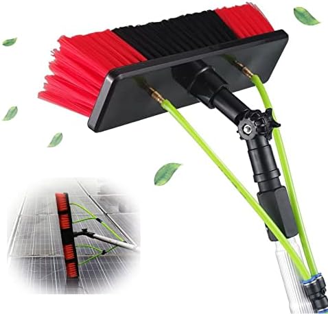 Telescopic Water Fed Window Cleaning Pole with 30CM Brush Head Extendable Cleaner for Conservatory Roof Photovoltaic Panel Cleaning Trucks and More Window Cleaner Kit wit
