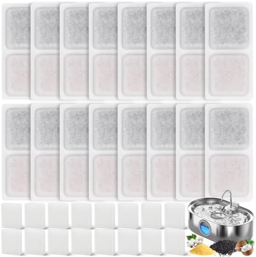 32Pack Dog Water Filters for ECOCO NUT 13L/3.4Gal&4.2Gal Dog Water Fountain by Hoscabss
