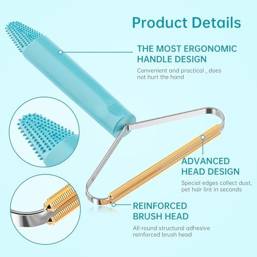 3-Pack Pet Hair Remover Carpet Rake, Dog Cat Hair Remover, Carpet Scraper | Pet Hair Removal Tool, Lint Remover, Carpet Brush, Rugs, Couch, Furniture, Car, Pet Towers, Carpet Clothes, Cat Beds - Image 4