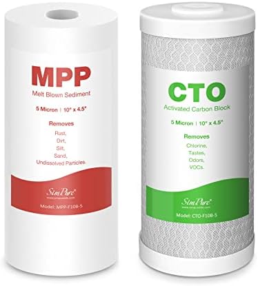 SimPure 2-Stage 10" x 4.5" Whole House Water Filter Replacement by SimPure_Water