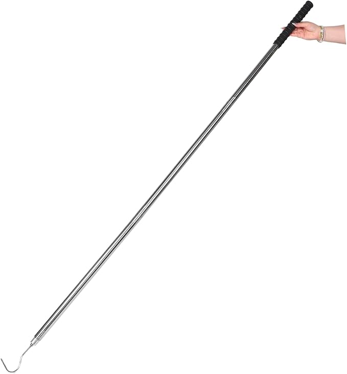 ibasenice Pool Skimmer Pole Handle Replacement Pool Cleaning Tool Accessory Fish Extender Basket Hook Cover for Comfortable to Hold