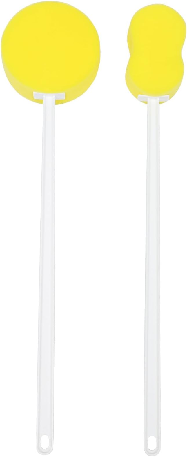 2pcs Long Handle Bath Brush Soft Bristle Body Scrubbers Exfoliating Shower Cleaning Tools for Home Bath and Back Washing