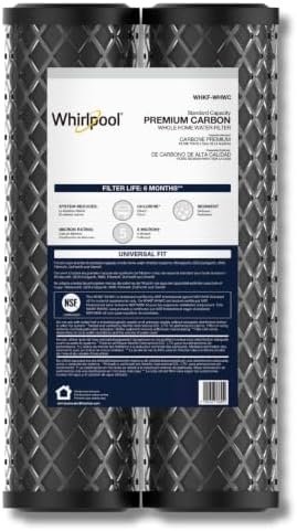 Whirlpool 5-Micron 10 x 2.5 inch CTO Replacement Water Filter WHKF-WHWC, Carbon Wrap Cartridge Reduces Chlorine Taste & Odor, NSF Certified for Whole House Sediment and Drinking Filtration System by Unknown