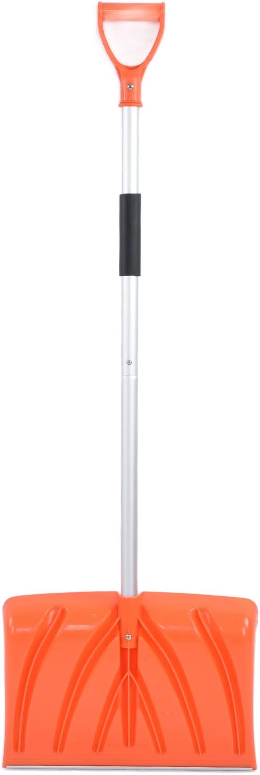 Snow Shovel Large Capacity D Shaped Handle Aluminum Alloy Plastic Detachable Assemblable Shovelling Tool for Cleaning Snow and Other Materials