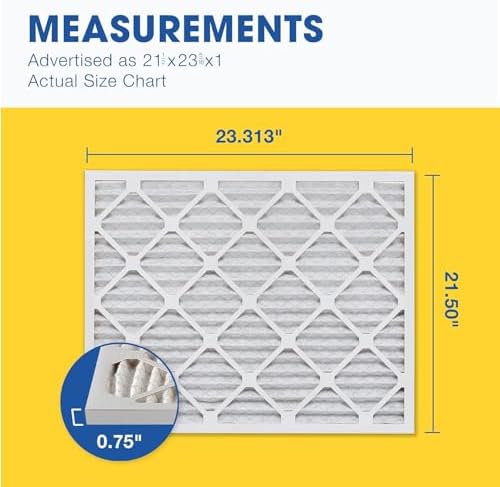 Aerostar 21.5x23.3125x1 MERV 8-6 Count - High Efficiency Pleated HVAC, Furnace & Air Conditioner Filters - Removes Dust, Lint, Mold & Allergy-Causing Pollen - Image 5