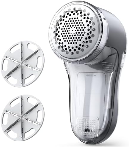 POPCHOSE Fabric Shaver, Lint Remover with 6-Leaf Blades, Battery Operated | Lint Shaver for Clothes, Sweater Shavers to Remove Pilling, Clothes Shaver for Clothing, Couch, Furniture, Fuzz, Lint Ball by Popularchoicesfromhere