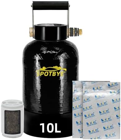 Filterelated Spotless Deionized Water System for Car Wash, 10L Resin DI Water Filter with Built‑in Pre‑Filter, Spot‑Free Rinse by Filterelated