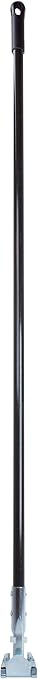 SPARTA Jaw Clamp Dust Mop Handle, Floor Dust Mop Frame Handle, Gripper Holder with Clip-On Connector for Floor Cleaning, Janitorial Supplies, Commercial Use, 60 Inches, Black, (Pack of 12)