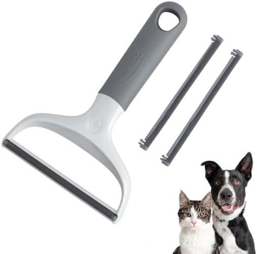 Evercare Duo Pet Hair and Lint Remover with 2 Refills, Dual-Sided Comb for Removing Pet Hair and Lint from Clothing and Furniture White by Evercare